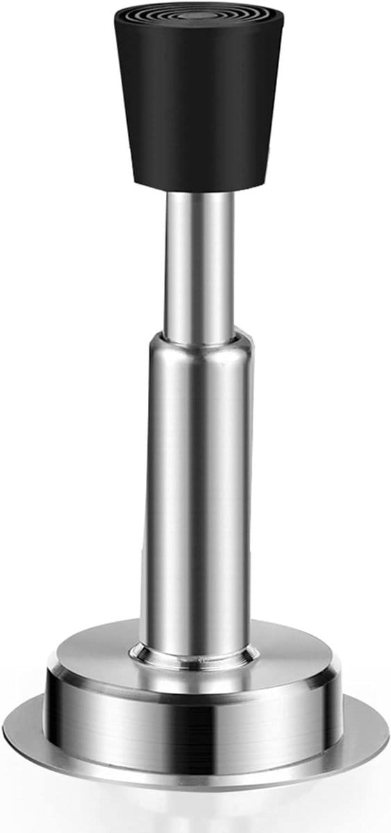 Deurstopper - Deur Buffer - Deuren Open Houden - Hydraulisch Bufferontwerp - 2 Stuks - Zilver