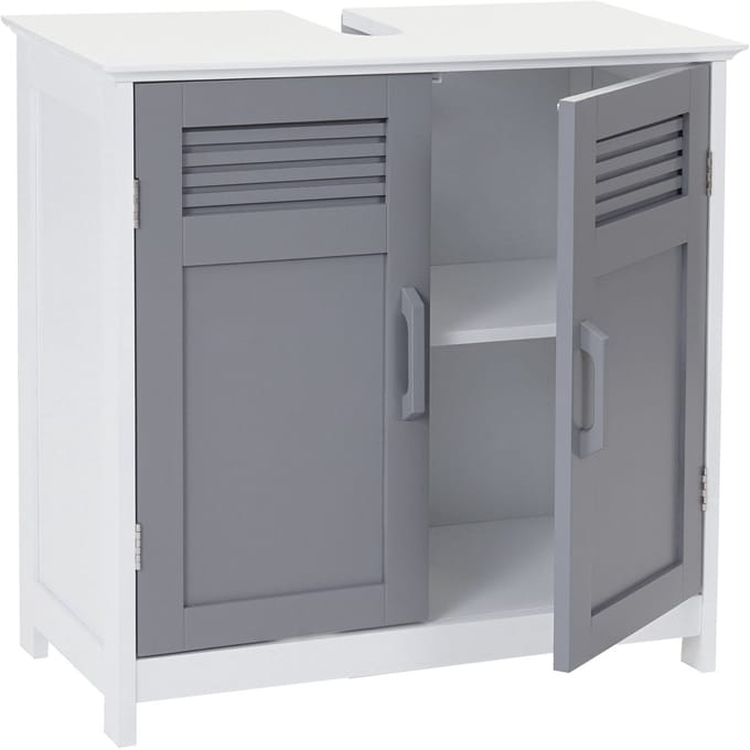 Badmeubel MCW-A85, badkamermeubel 60x60x30cm ~ grijs