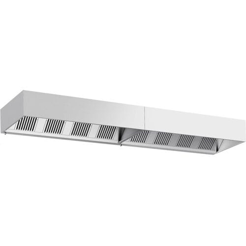 GGM Gastro Kastenhaube - 4800mm - mit Filter & Lampe Zilver