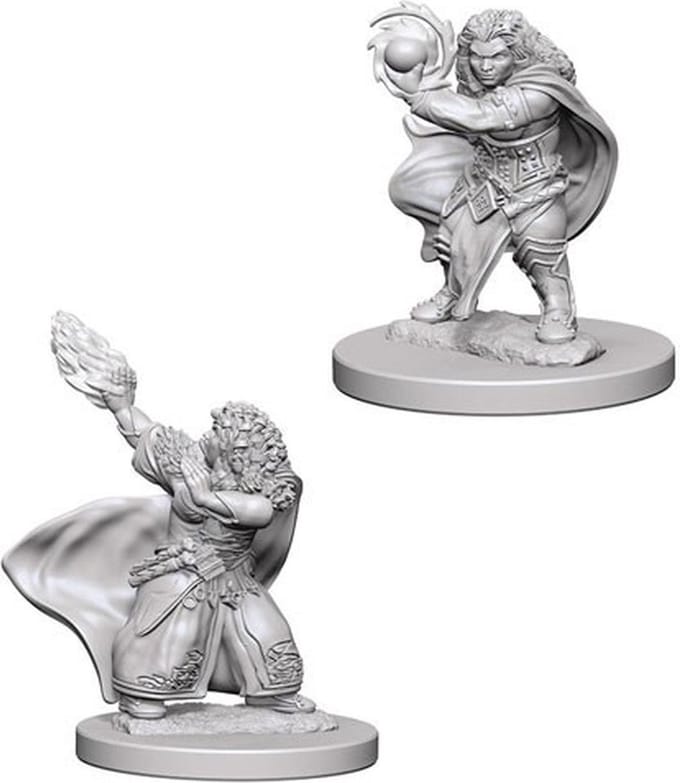 D&D Miniatures Dwarf Female Wizard