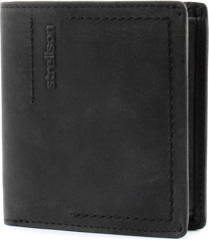 strellson Leren Portemonnee Turnpike Billfold Q7 Black Zwart