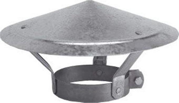 Burgerhout Gegalvaniseerde regenkap 200mm
