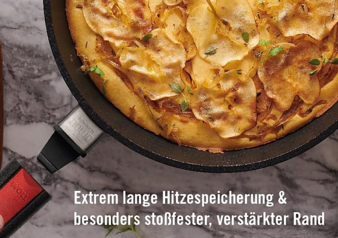 Antiaanbaklaag Crêpepan 26 cm met Afneembare Handgreep