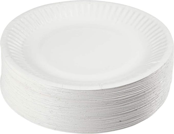 Papieren bord, d 15 cm, 100 stuk/ 1 doos