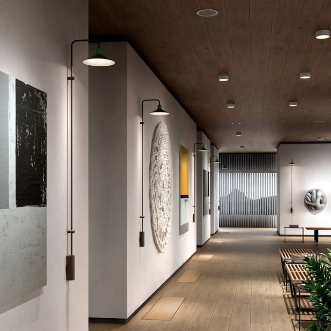 Bover Platet A06 LED wandlamp met schakelaar