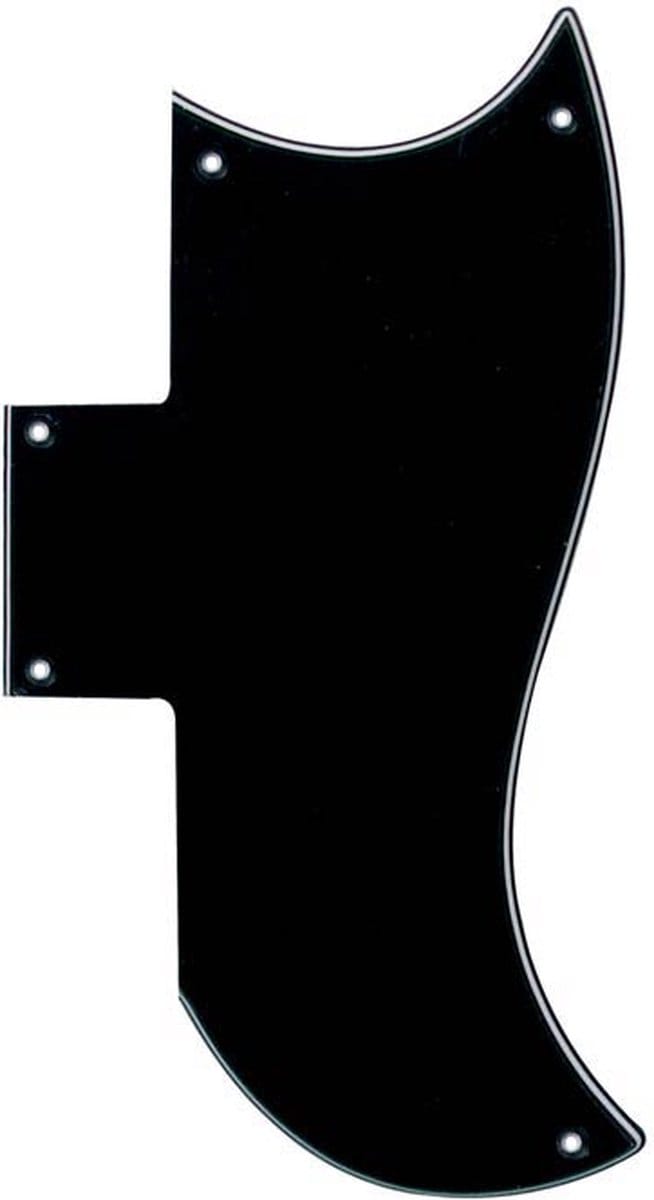 Boston SG3-B pickguard, SG-model, black, 3 ply