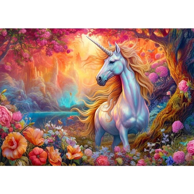 Enjoy Puzzle legpuzzel Enchanted Harmony Unicorn - 1000 stukjes magie.