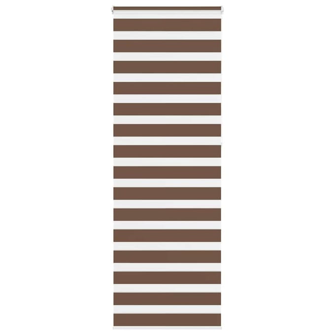 vidaXL - Zebra - rolgordijn - 75x230 - cm - stofbreedte - 70,9 - cm - polyester - bruin