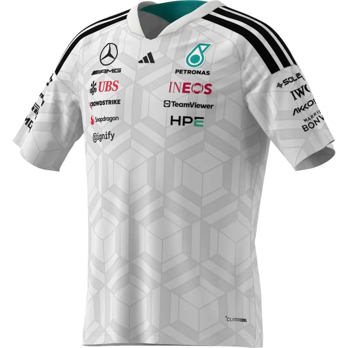 Adidas Performance Mercedes - Amg Petronas Formula 1 Team Driver Shirt - Kinderen - Wit