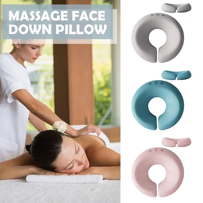 Coussin pour le visage Coussin pour le visage Coussin pour le visage Coussin pour le visage Coussin pour le visage en mousse pour table de massage Spa Master gris