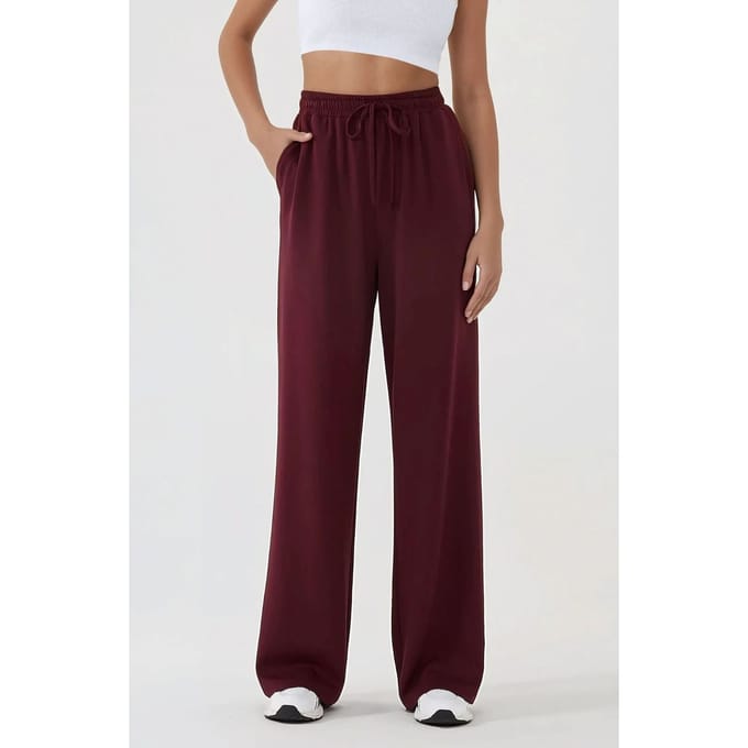 Brede Been Elastische Taille Trainingsbroek