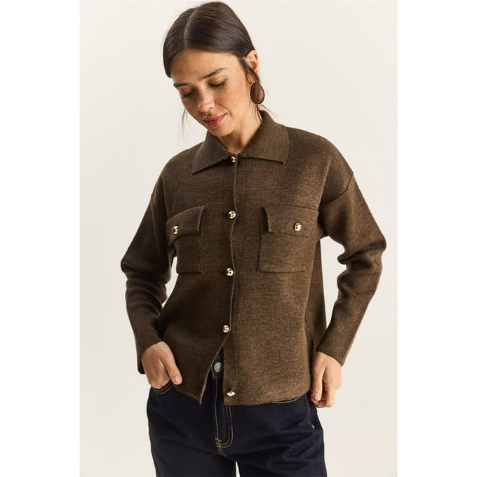 Polokraag Cardigan