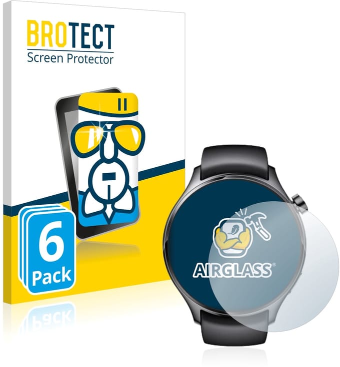Screenprotector 6 Stuks voor Xiaomi Watch S1 Pro Beschermglas transparant