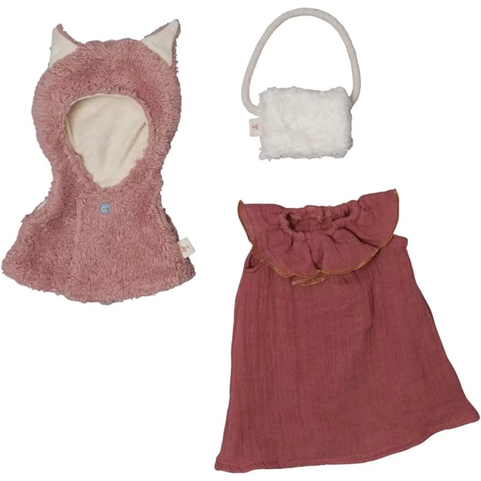 Poppenkleding Fabelab Clothes set Fox Cape