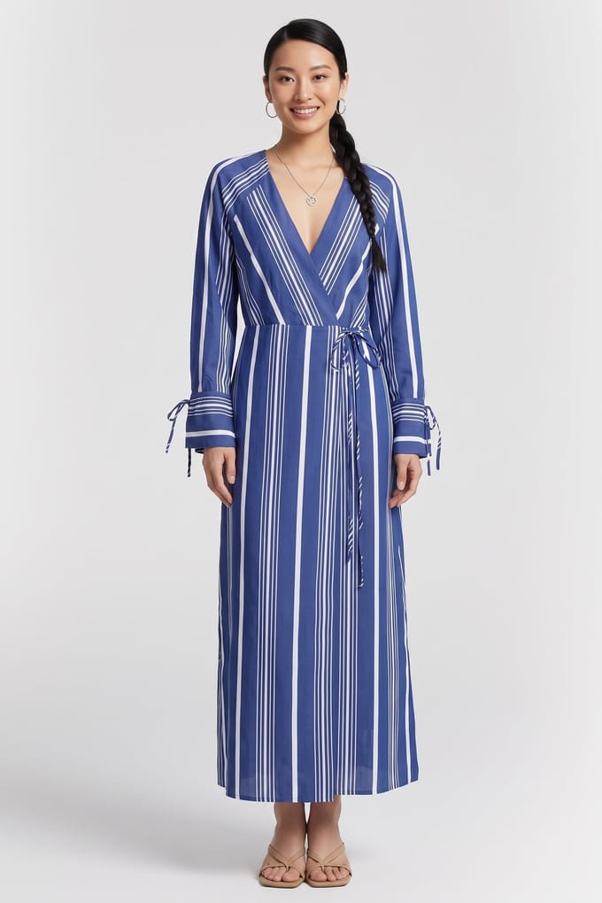 ARKET Freja Stripe Dress Blue Taglia: 40 | Maxi abiti Outlet | Donna | Blu