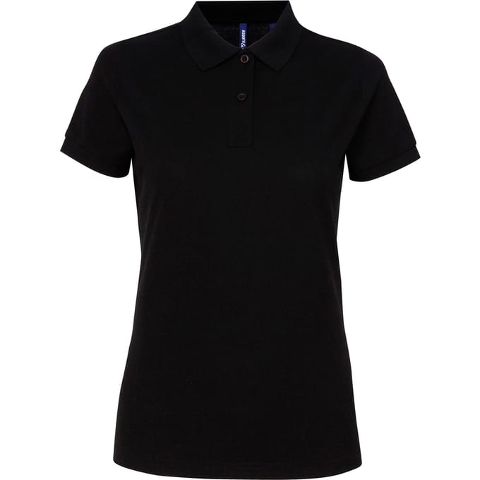Asquith & Fox Dames/dames Performance Blend Poloshirt met korte mouwen (Zwart)