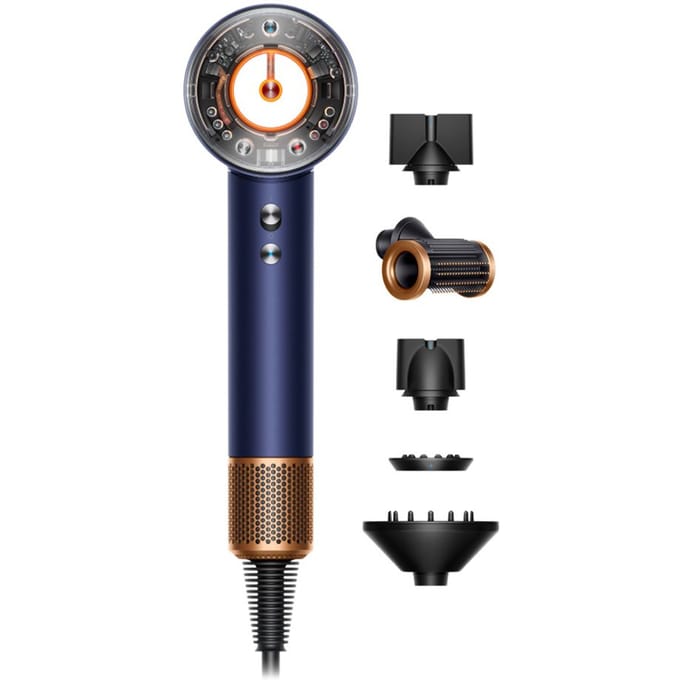 Dyson Sèche-cheveux Dyson Supersonic Nural™ - cheveux raides à ondulés (Bleu de Prusse/Cuivré)