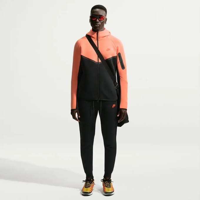 Damesjack met oversized rits Nike Tech