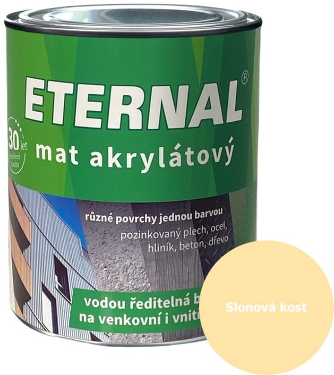 Eternal MAT Acryl 0,7 kg, 014 Ivoor