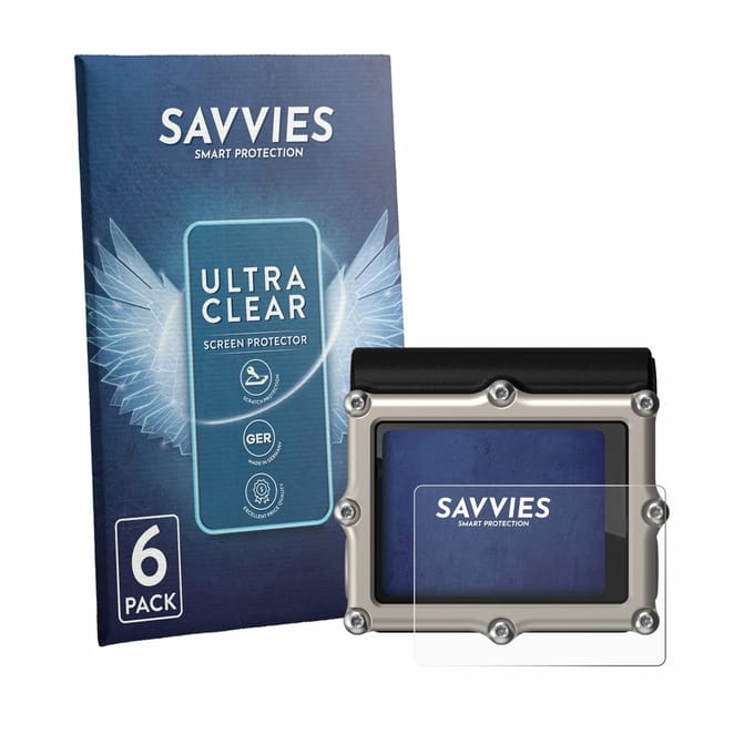 Savvies - Screenprotector voor Shearwater Petrel 3 dive computer - Folie Beschermfolie transparant 6 Stuks