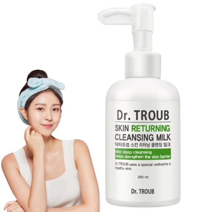 [SIDMOOL] Dr. Troub Skin Returning Reinigingsmelk 200ml white