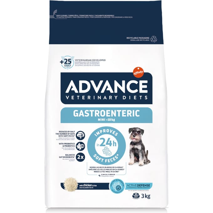 2x3kg Advance Veterinary Diets Dog Mini Gastroenteric droogvoer voor honden