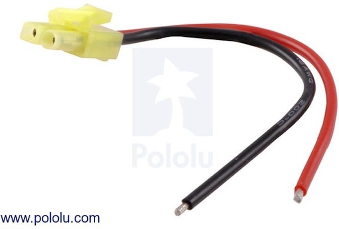Mini Tamiya Plug with 10cm Leads, Female Pololu 2178