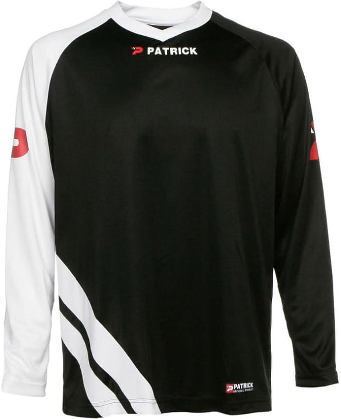 Patrick Victory Voetbalshirt Lange Mouw Kinderen - Zwart / Wit | Maat: 11/12