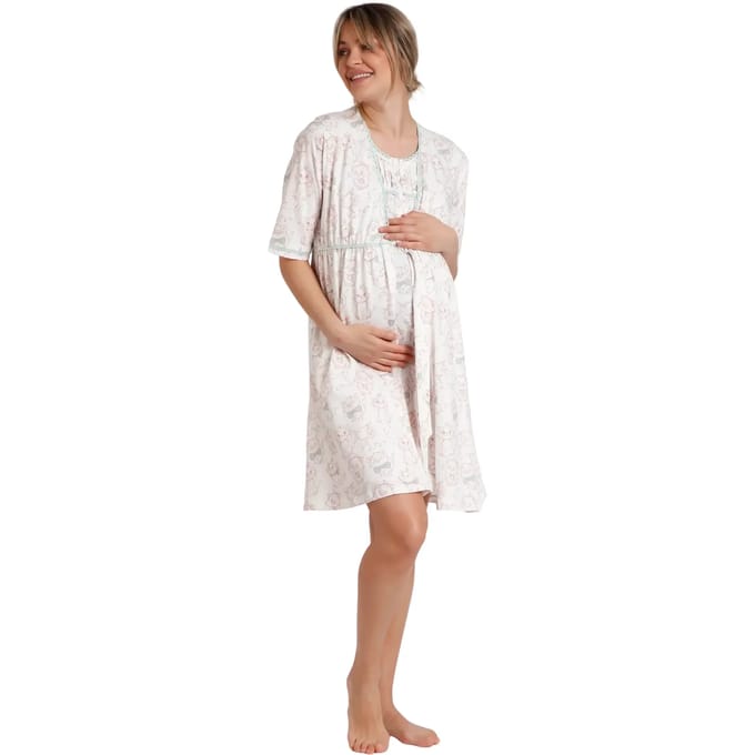 Dames lange mouwen badjas Disney Maternity Wonder Mum