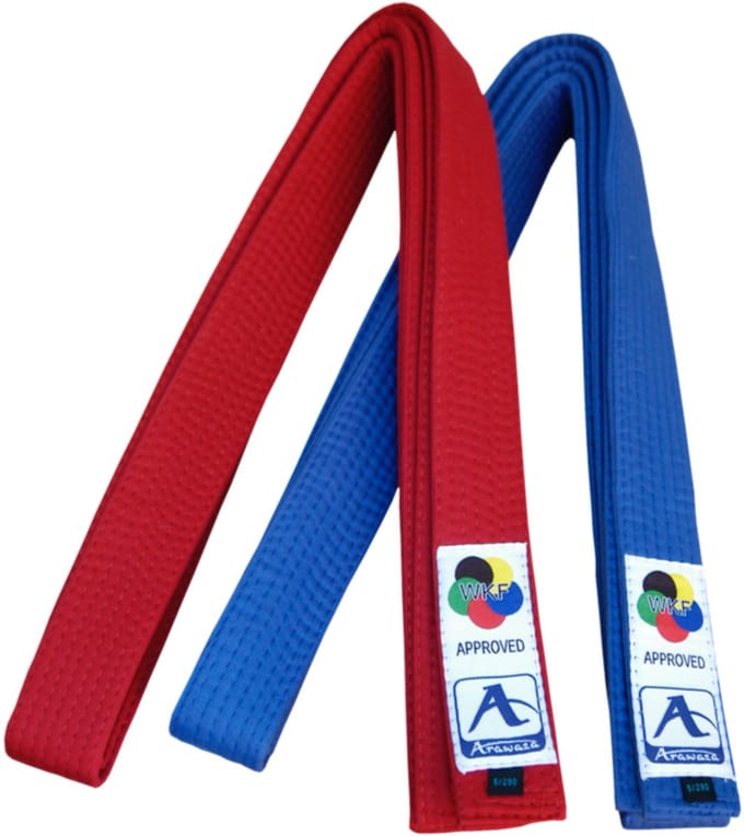 Karateband voor kumite (competitie) Arawaza | Rood (Maat: 250)