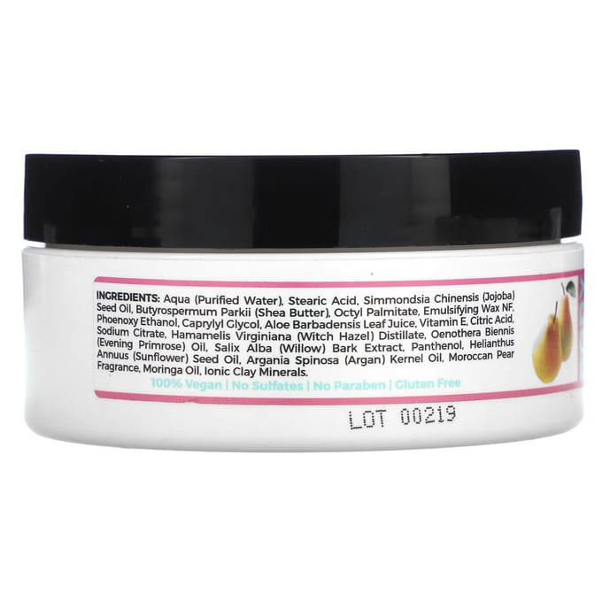 Adama, Body Butter with Argan Oil, Moroccan Pear, 4 oz (118 g) pink