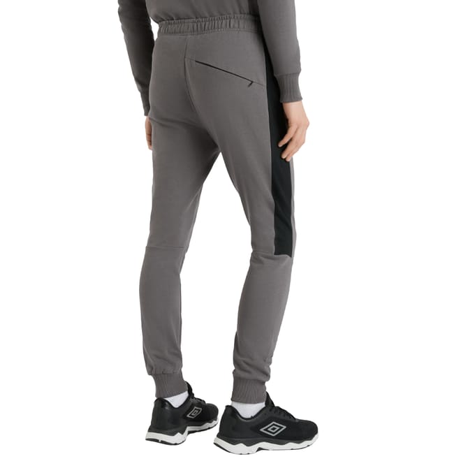 Umbro Heren Terras Joggingbroek (Kasteelrots/Zwart)