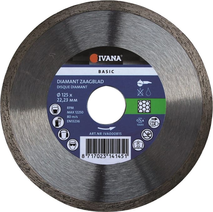 Ivana Diamantzaag Tegels Basic - Ã˜125x22.23mm