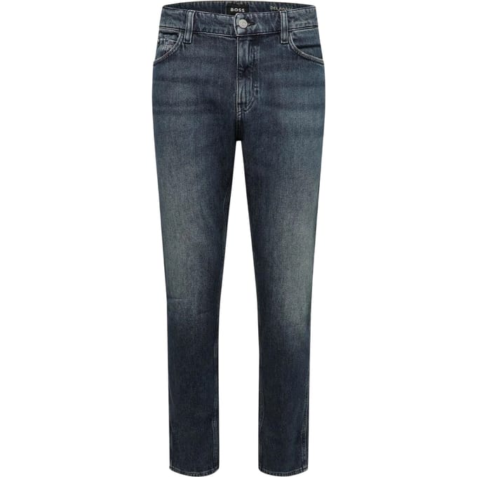 Boss Heren Delaware Katoen Slim Jeans (Marine)