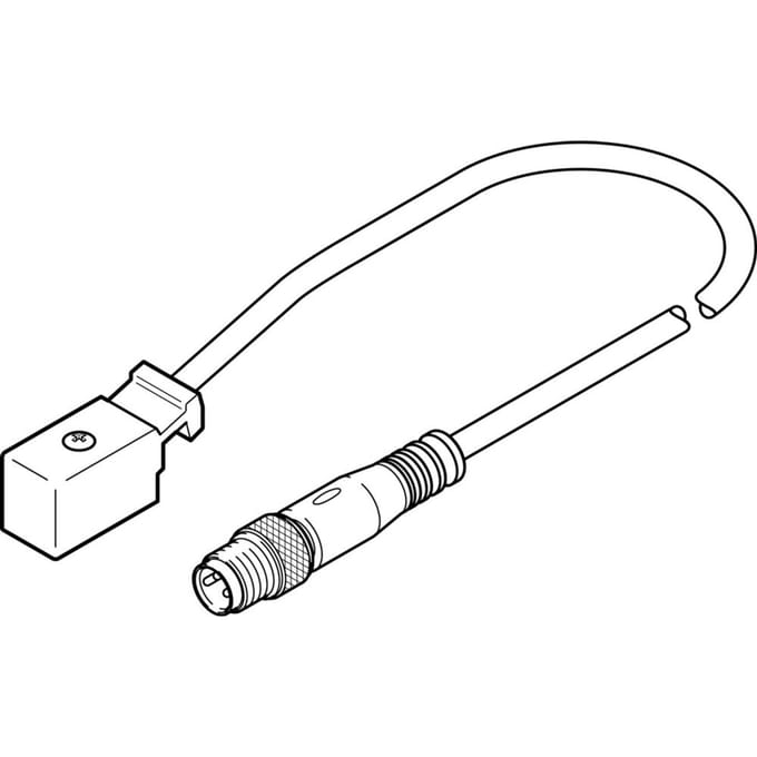 Festo Aansluitkabel 2-pins/3-pins M8x1 0.5m - 177676