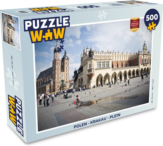 Puzzel Polen - Krakau - Plein - Legpuzzel - Puzzel 500 stukjes