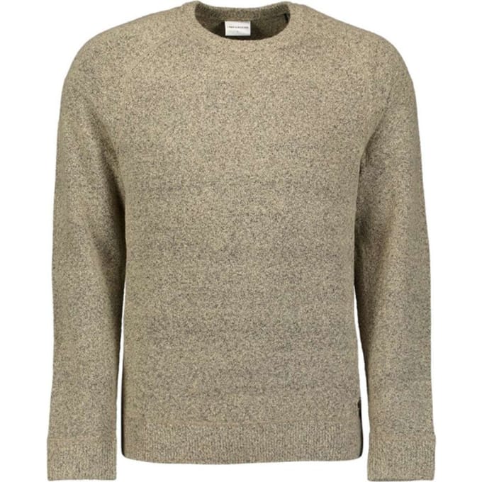 No Excess Pullover Crewneck Soft Wool Blend Sand Size: S | Sweaters Outlet | Heren | Beige