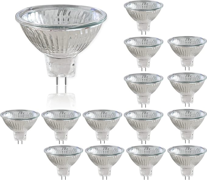 Set van 15x Halogeenlampen MR16 – 35W GU5.3 – Warm Wit – Dimbaar – 12V