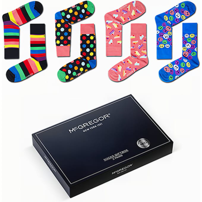 McGregor Sokken Dames | Maat 36-40 | Birthday Giftbox | Multi Cadeau voor vrouwen/Sokken Giftbox