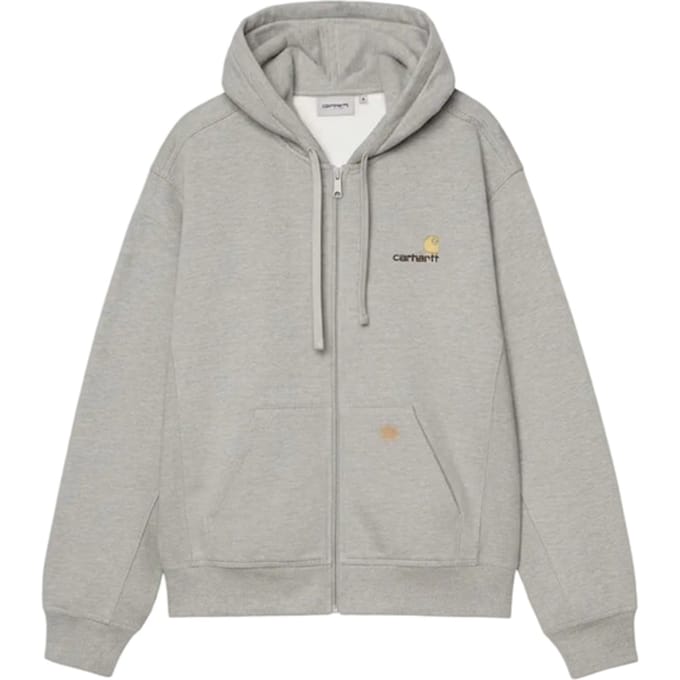 Carhartt Amercian Script Jas Met Capuchon Grijs