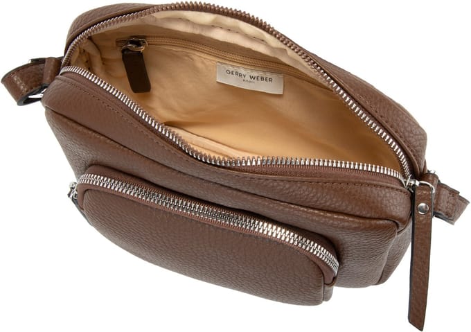 GERRY WEBER schoudertas Circadian Shoulderbag Dark Brown donkerbruin