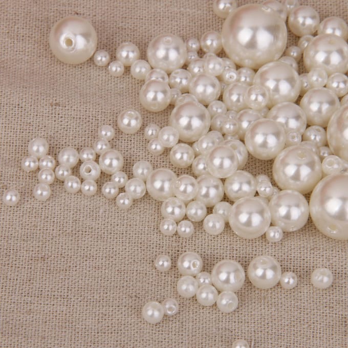 150 stuks diverse maten hars ABS imitatie parel sieraden maken voor ambacht gray