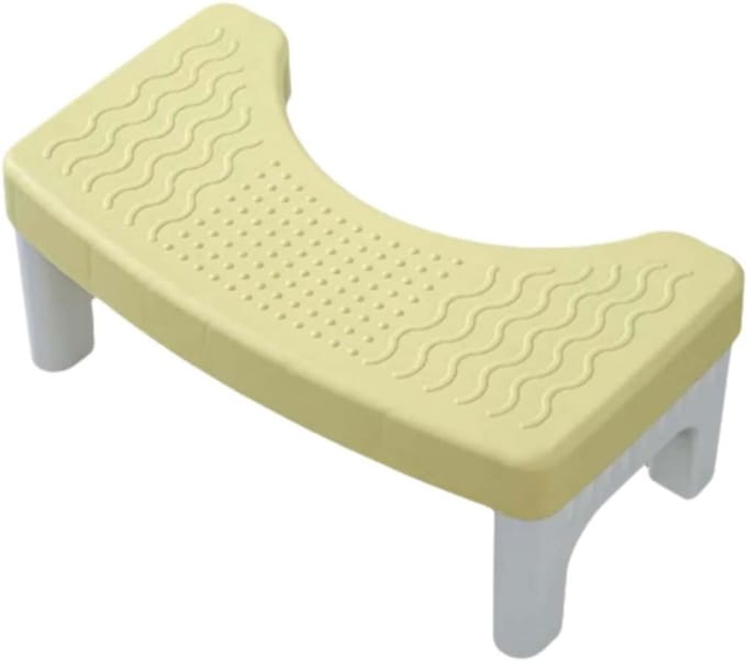 Toiletkruk - Stoelgang Hulp - Comfort Verhogend - Ergonomisch Ontwerp - Geel