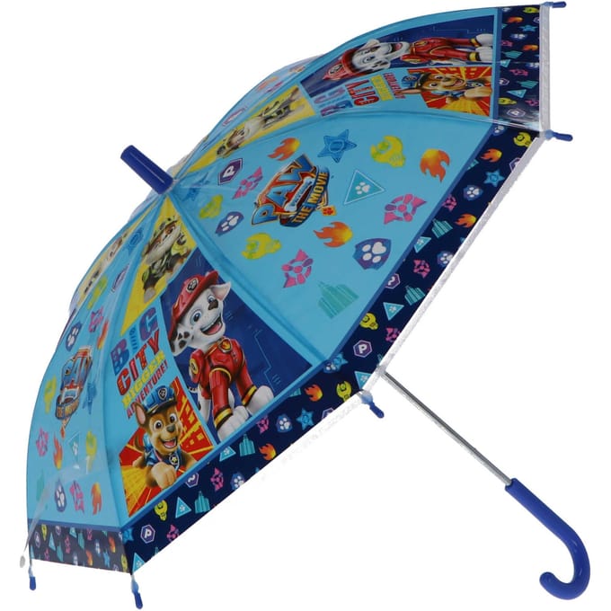 Paw Patrol Kinderparaplu - Blauw - Transparant - 60 cm - Paraplu