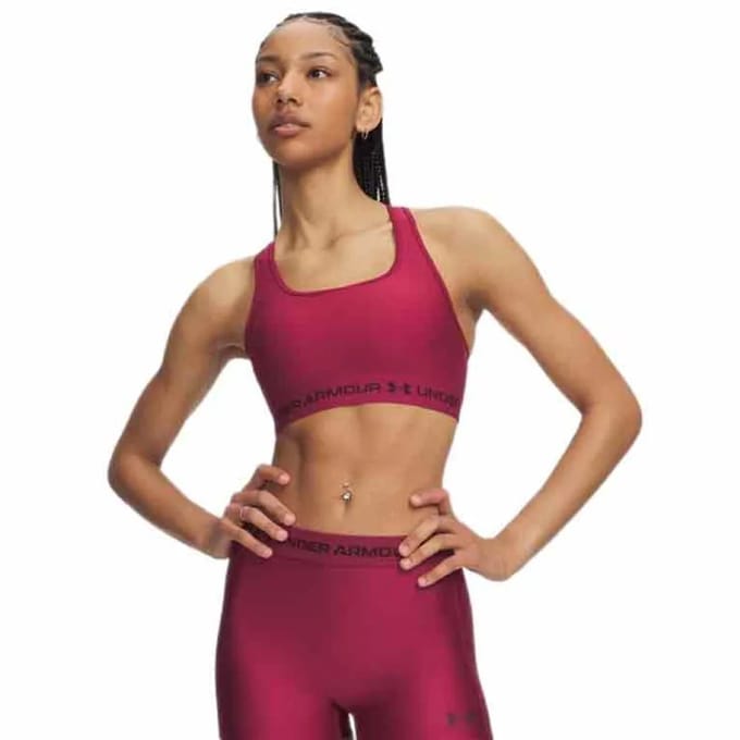 Under Armour Crossback Sportbeha Met Medium Impact Rood M Vrouw