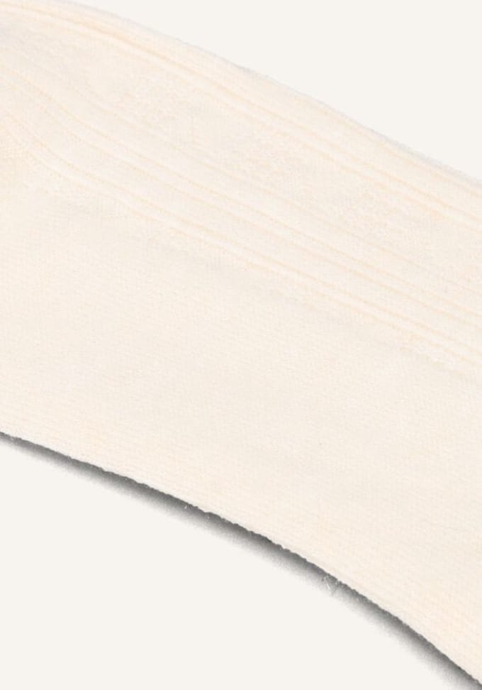 Becksondergaard Scallop Knee Sock Beenmode Dames - Creme - Maat 37-39
