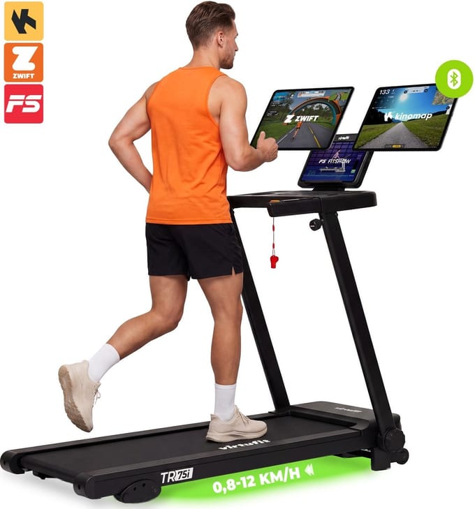 VirtuFit TR75i Loopband - Tot 12 km/u - 24 Programma’s - Verstelbare helling - Loopband inklapbaar - Hardloopband voor thuis - 2026 model