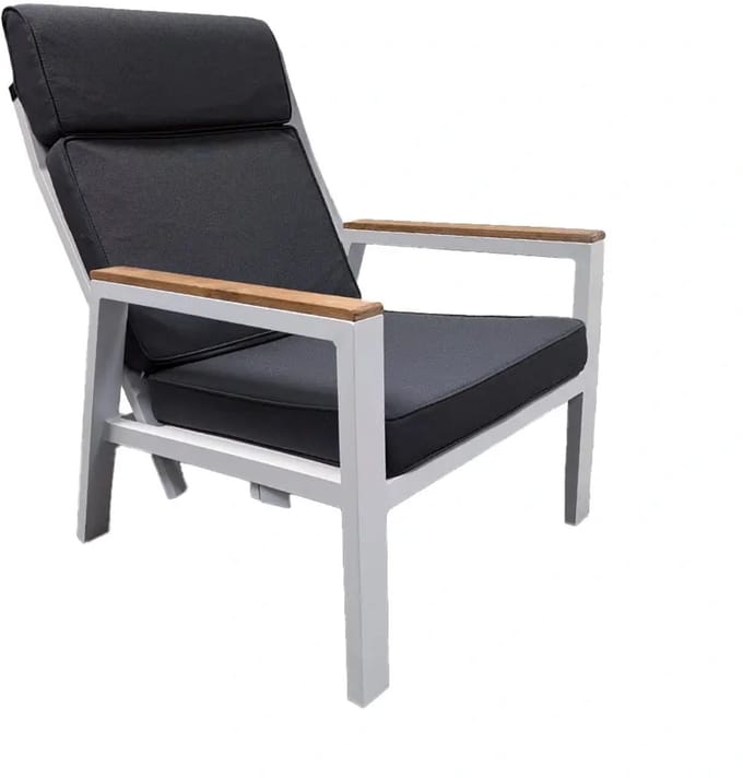 Trestino Stefano Relax Tuinstoel Verstelbaar - Teak/Wit
