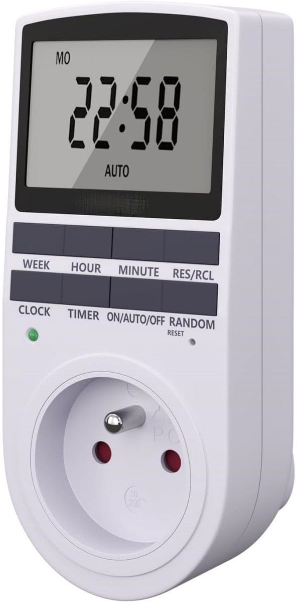 TOVBMUP Timer - Digitale timer - Stopcontacttimer - met LCD-scherm - Geschikt voor thuis, kantoor, hotel