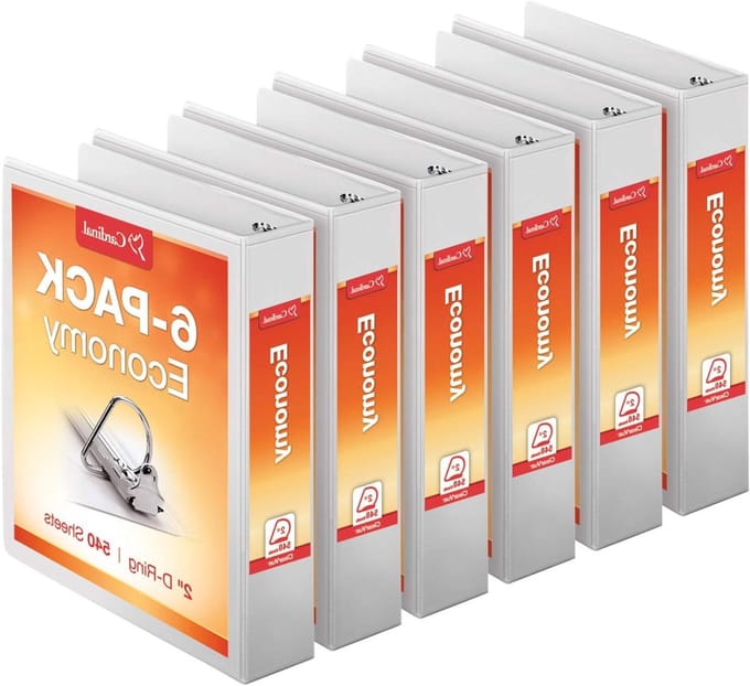 Ringbanden Set - Opbergmappen - Documenten Archiveren - Versterkte Naden - 6 stuks 5 cm - Wit